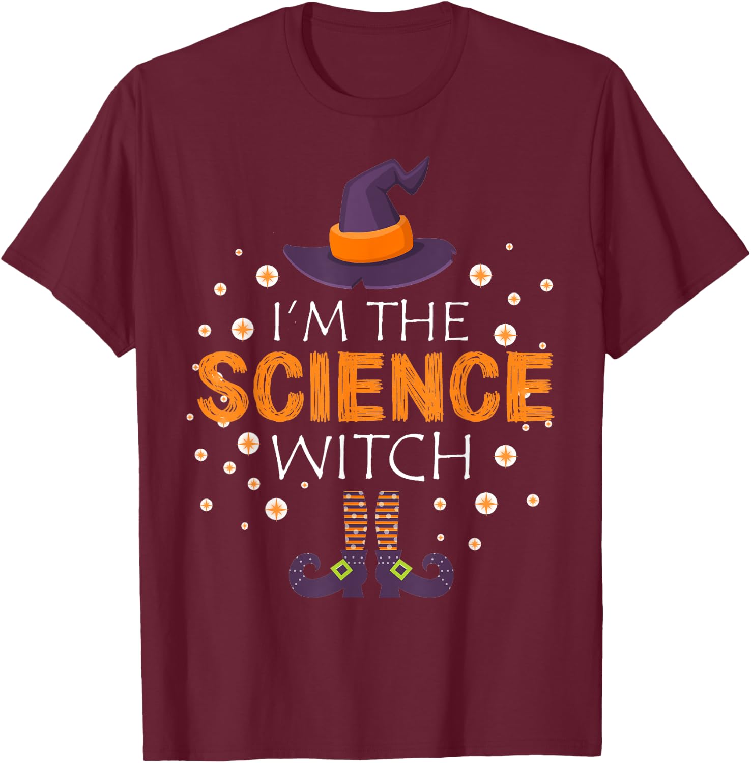 I'm The Science Teacher Witch Matching group halloween Men Women Kids T-Shirt - T-Shirt | Maroon