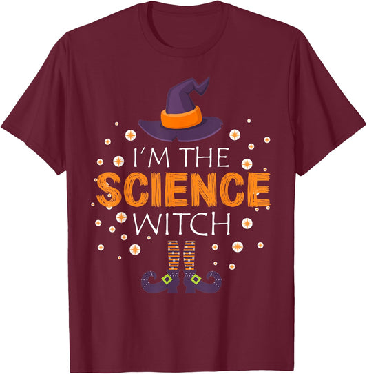 I'm The Science Teacher Witch Matching group halloween Men Women Kids T-Shirt - T-Shirt | Maroon