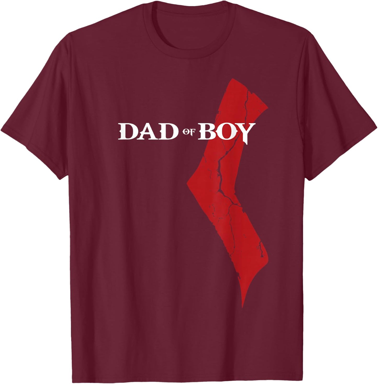 God of Boy - Dad Video Game Father's Day Edition T-Shirt - T-Shirt | Maroon