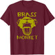 Brass Monkey - Funny Music T-Shirt - T-Shirt | Maroon