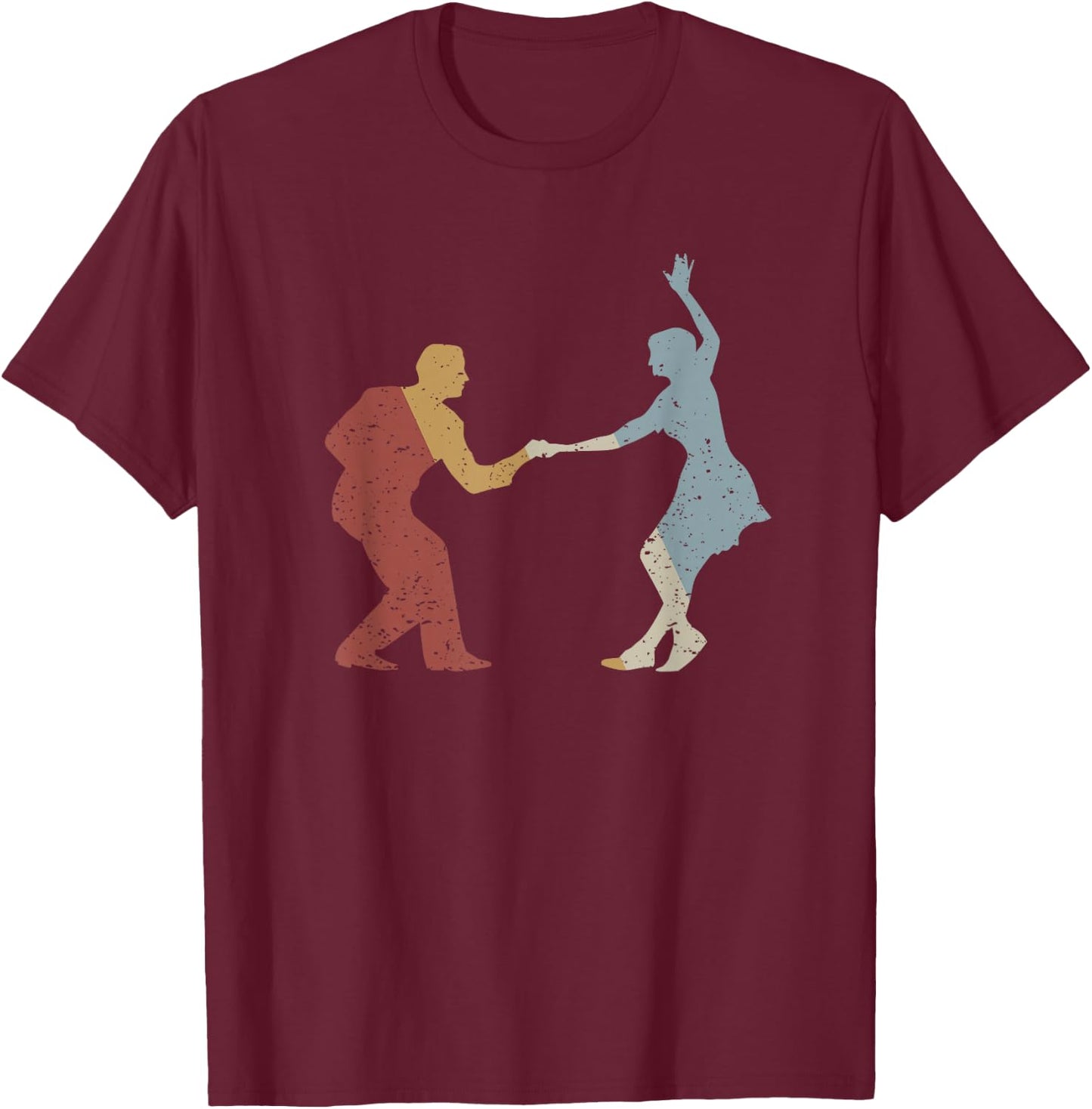 Swing Retro Style Vintage T-Shirt - T-Shirt | Maroon