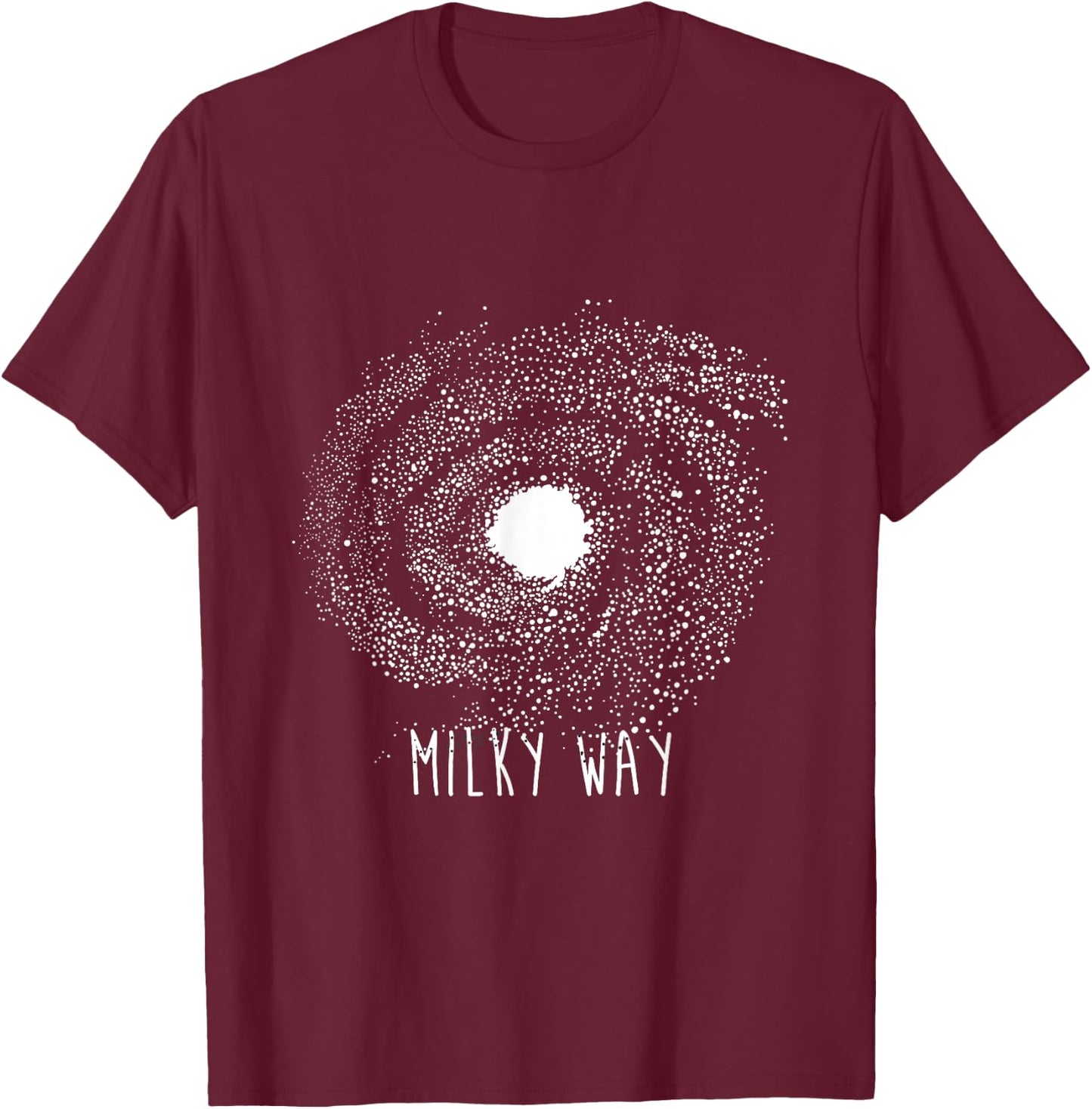 Milky Way Galaxy T-Shirt - T-Shirt | Maroon
