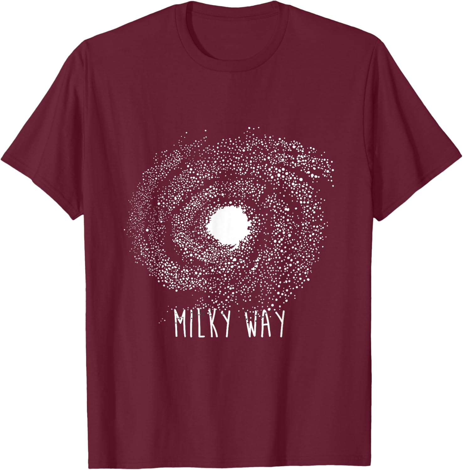 Milky Way Galaxy T-Shirt - T-Shirt | Maroon