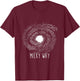 Milky Way Galaxy T-Shirt - T-Shirt | Maroon