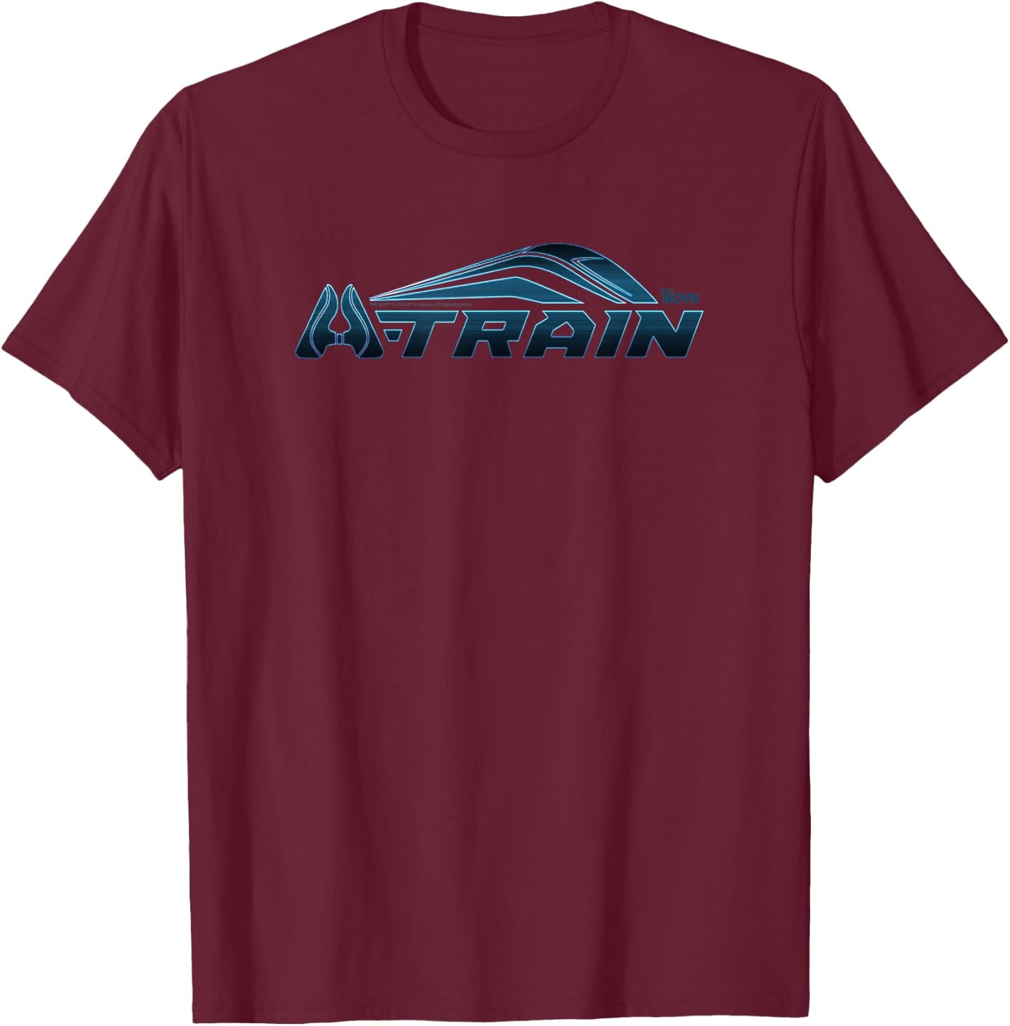 The Boys A-Train Logo Superhero TV Show T-Shirt - T-Shirt | Maroon