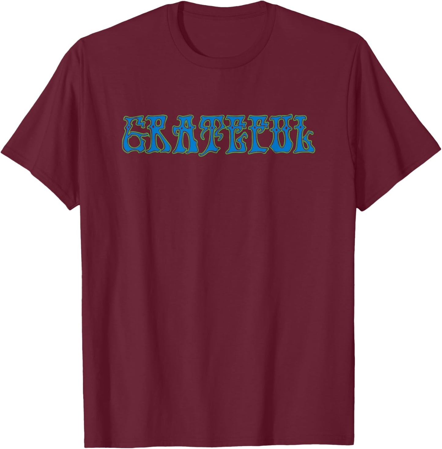 GRATEFUL l Vintage Retro Good Vibes Jam T-Shirt - T-Shirt | Maroon