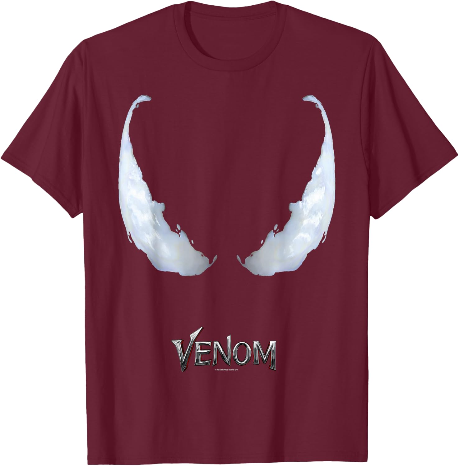 Marvel Venom Staring Eyes T-Shirt - T-Shirt | Maroon
