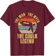 The Caulk Legend Caulking Vintage Caulk T-Shirt - T-Shirt | Maroon