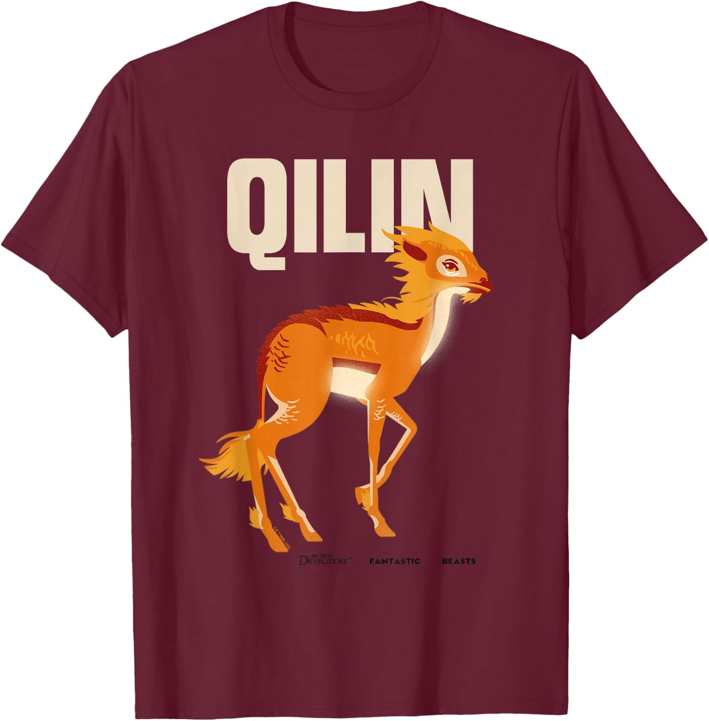 Fantastic Beasts 3 Qilin T-Shirt - T-Shirt | Maroon