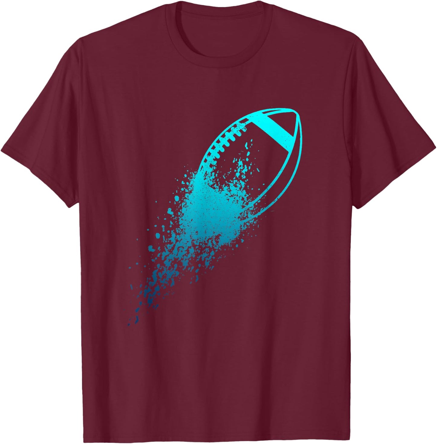 Football Quarterback Lineman Vintage Football Player T-Shirt - T-Shirt | Maroon