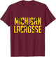 Michigan Lacrosse T-Shirt - T-Shirt | Maroon