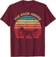 Rooks Artworks Paws - The Dood Abides - Labradoodle Goldendoodle Vintage Retro Adult - Black - Short Sleeve - Classic Fit - Retro Vintage Design - Casual, Everyday, Birthdays T-Shirt - T-Shirt | Maroon