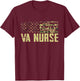 VA Nurse Camouflage USA Flag Patriotic Nurse Week Women Men T-Shirt - T-Shirt | Maroon