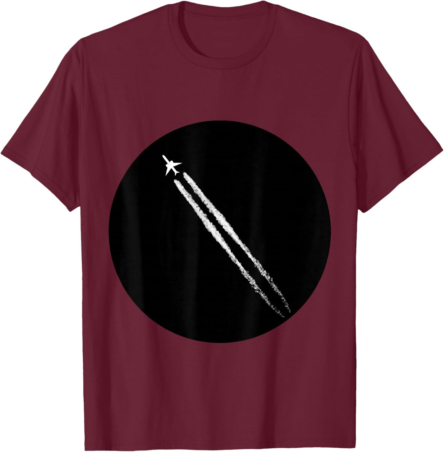 Jet Smoke Retro Aircraft Fighter Jet Airplane Gift T-Shirt - T-Shirt | Maroon