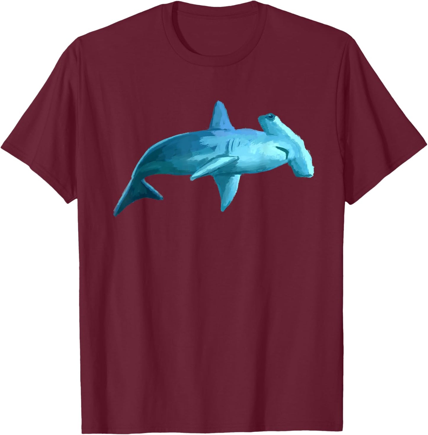 Sphyrna Hammerhead Shark T Shirt T-Shirt - T-Shirt | Maroon