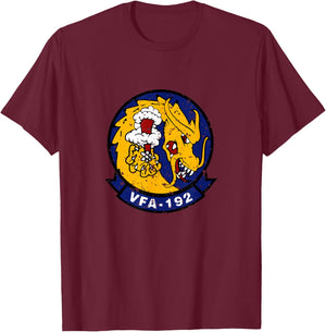 VFA-192 World Famous Golden Dragons Vintage Veteran Day Xmas T-Shirt - T-Shirt | Maroon