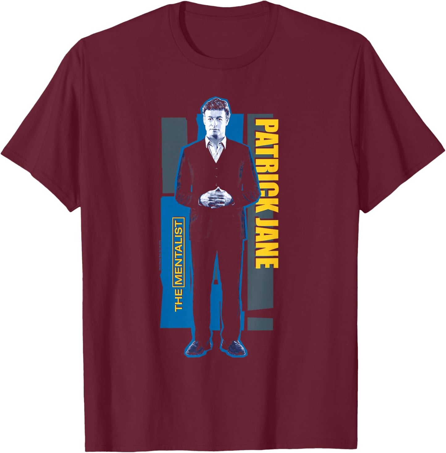 The Mentalist Patrick Jane T-Shirt - T-Shirt | Maroon