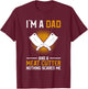 I'm A Dad And A Meat Cutter Nothing Scares Me Butcher T-Shirt - T-Shirt | Maroon