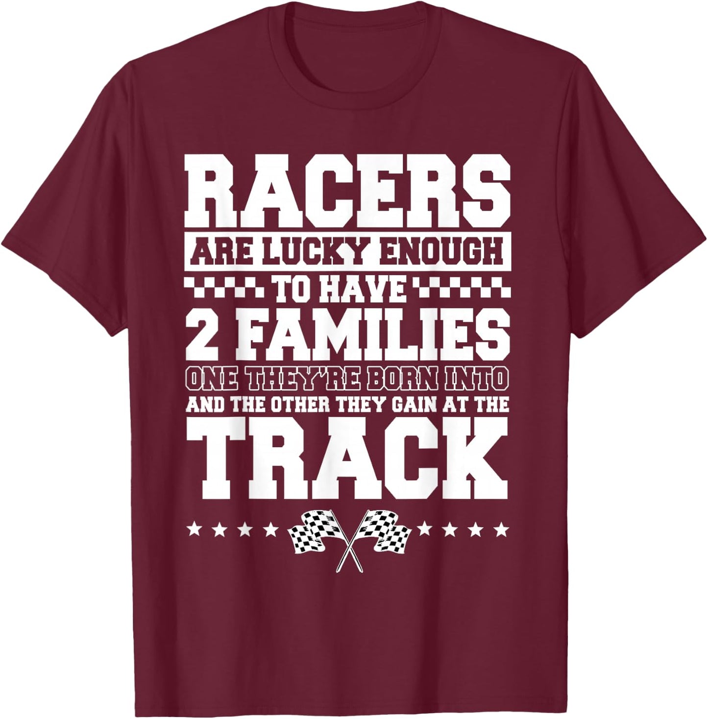 Dirt Track Racing Automobile Race Bike Car Racers Motocross Small T-Shirt - T-Shirt | Maroon