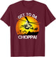Get To Da Choppa Funny Retro T-Shirt - T-Shirt | Maroon