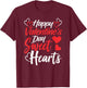 Happy Valentine's Day Sweet Hearts Couples Valentine Date T-Shirt - T-Shirt | Maroon