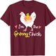 I'm The Granny Chick Cute Floral Hen Grandma Chicken Funny T-Shirt - T-Shirt | Maroon