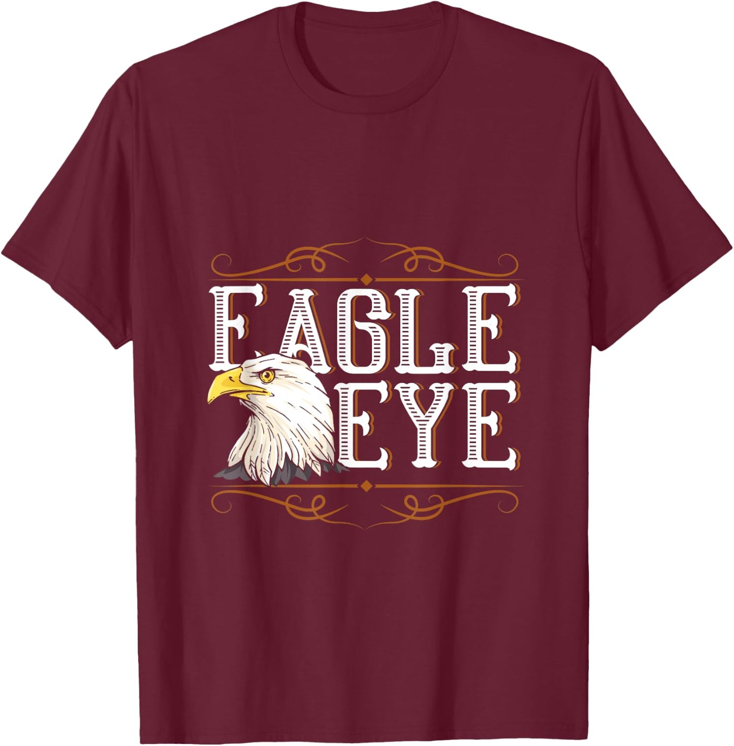 Eagle Eye US Pride Gift 4th Of July Eagle T-Shirt - T-Shirt | Maroon