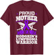 Proud Mother Of A Hodgkin's Lymphoma Warrior HL Awareness T-Shirt - T-Shirt | Maroon