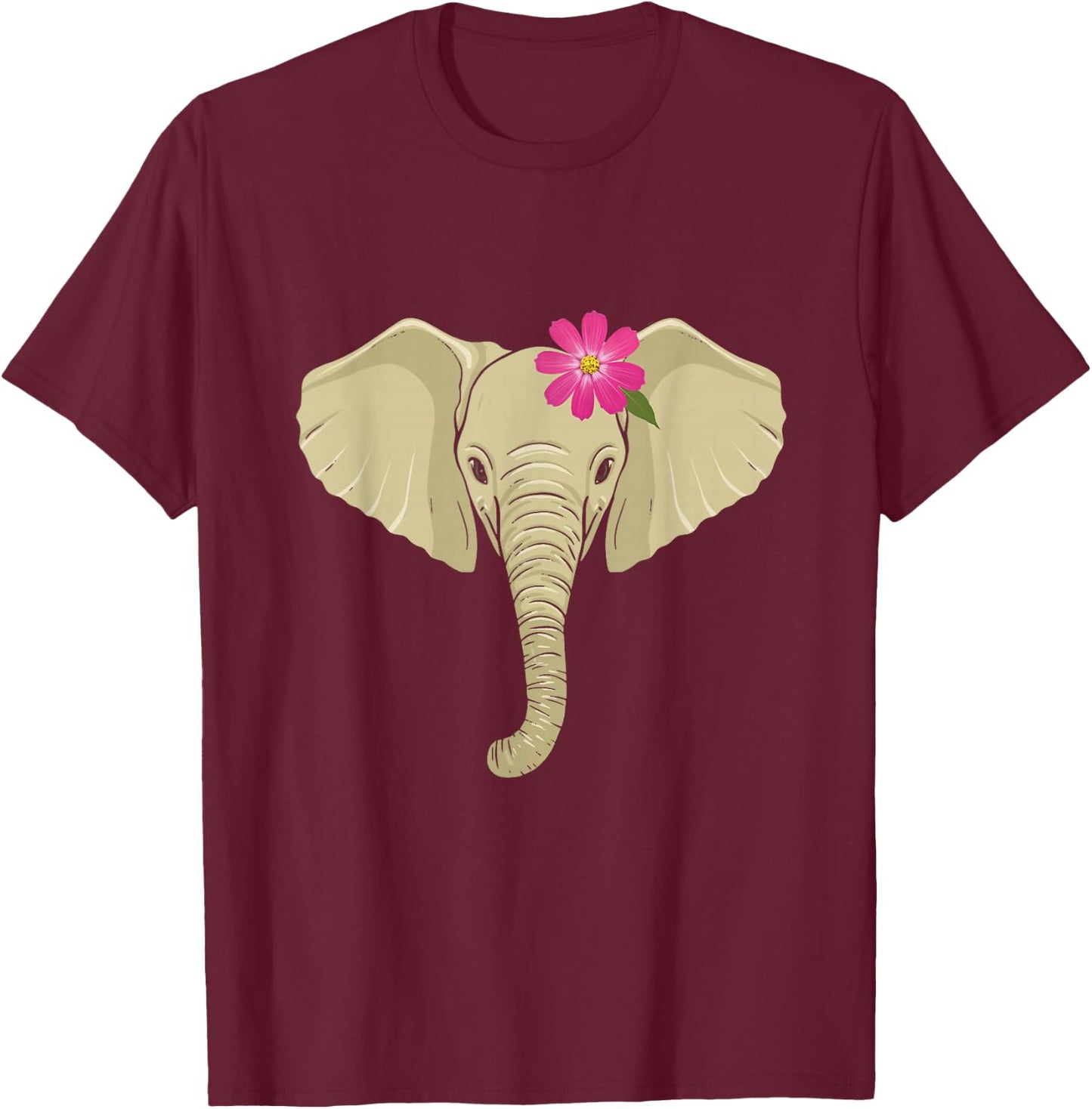 Elephant Gift Girlfriend Women Men Elephants Elefant T-Shirt - T-Shirt | Maroon