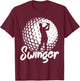 Swinger Golfer Golf T-Shirt - T-Shirt | Maroon