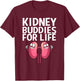 Funny Kidney Transplant Art Men Women Kidney Surgery Warrior T-Shirt - T-Shirt | Maroon
