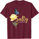Christian Bible Verse Butterfly Flower Salty Matthew 5:13 T-Shirt - T-Shirt | Maroon