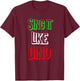 Sing It like Italian Colors Flag Novelty T-Shirt - T-Shirt | Maroon