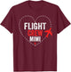 Flight Crew Mimi Airplane Family Vacation Airplane Mode On T-Shirt - T-Shirt | Maroon