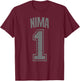 Nima Supporter Number 1 Greatest Fan T-Shirt - T-Shirt | Maroon