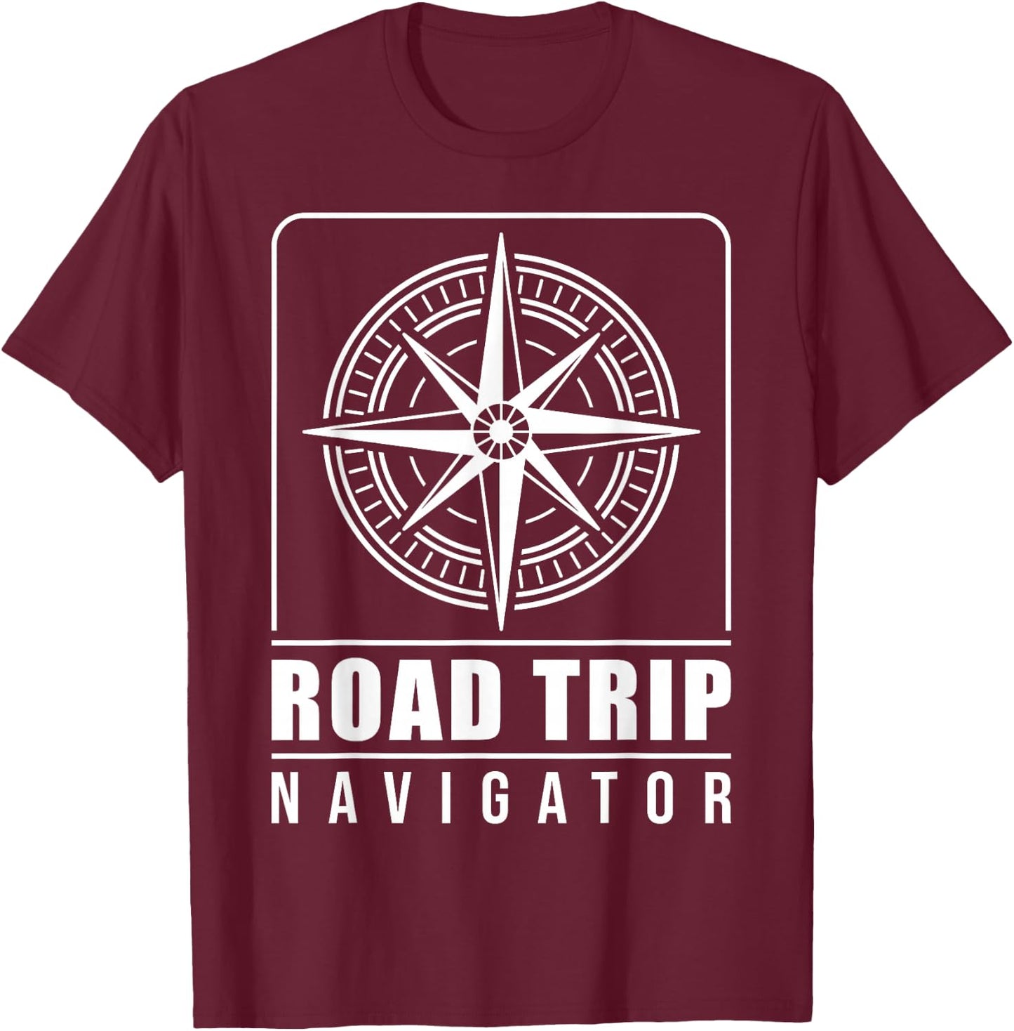 Traveler Vacation Road Trip Navigator Map T-Shirt - T-Shirt | Maroon