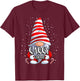 Sassy Gnome christmas pajamas matching family group T-Shirt - T-Shirt | Maroon