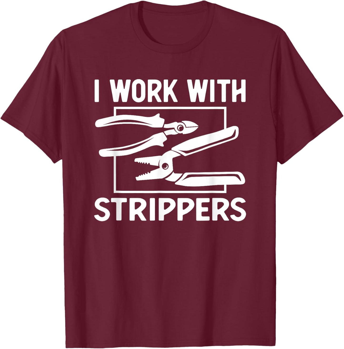 Funny Electrician Art Dad Electronics Engineer Humor T-Shirt - T-Shirt | Maroon