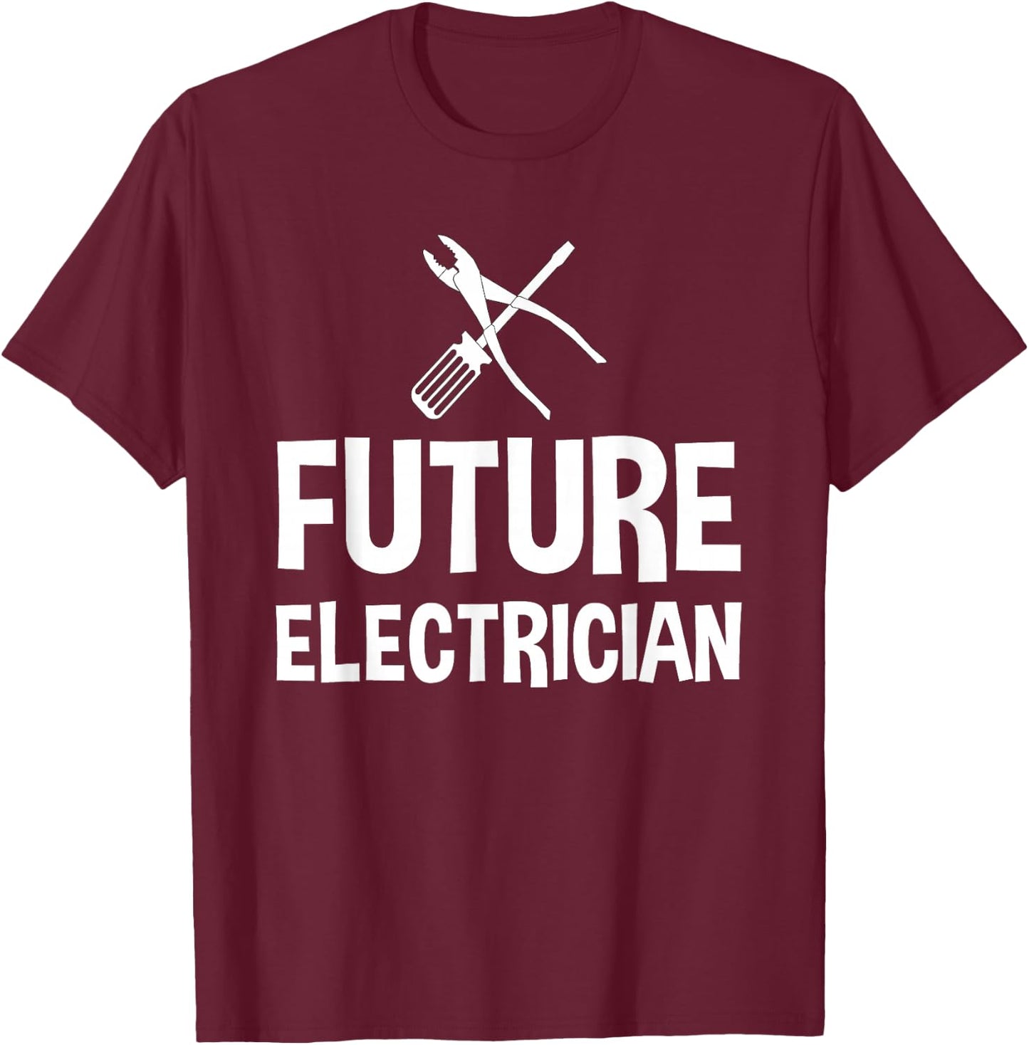 Future Electrician Kids Children T-Shirt - T-Shirt | Maroon