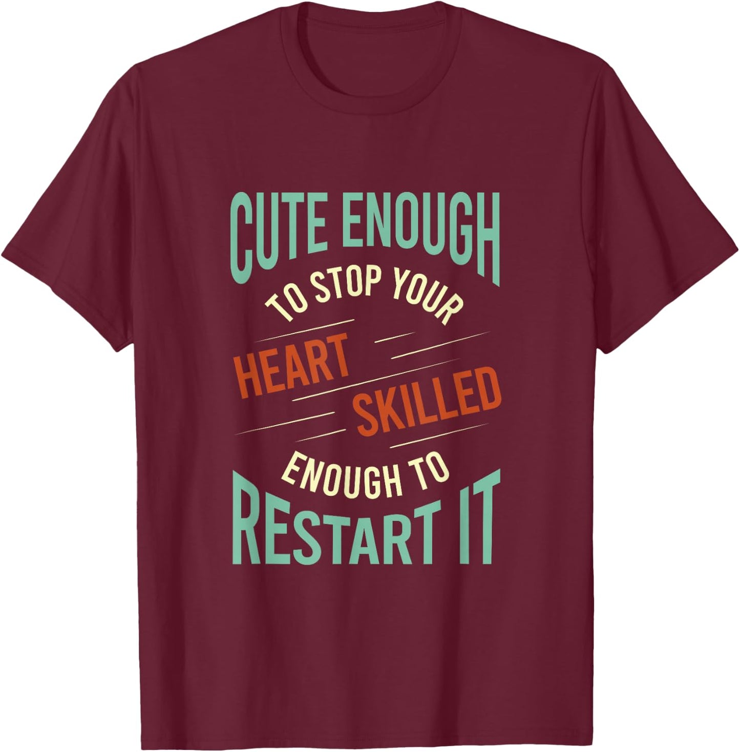Whyitsme Design Funny Paramedic , Black, Small, Classic Fit, Short Sleeve, Adult T-Shirt - T-Shirt | Maroon