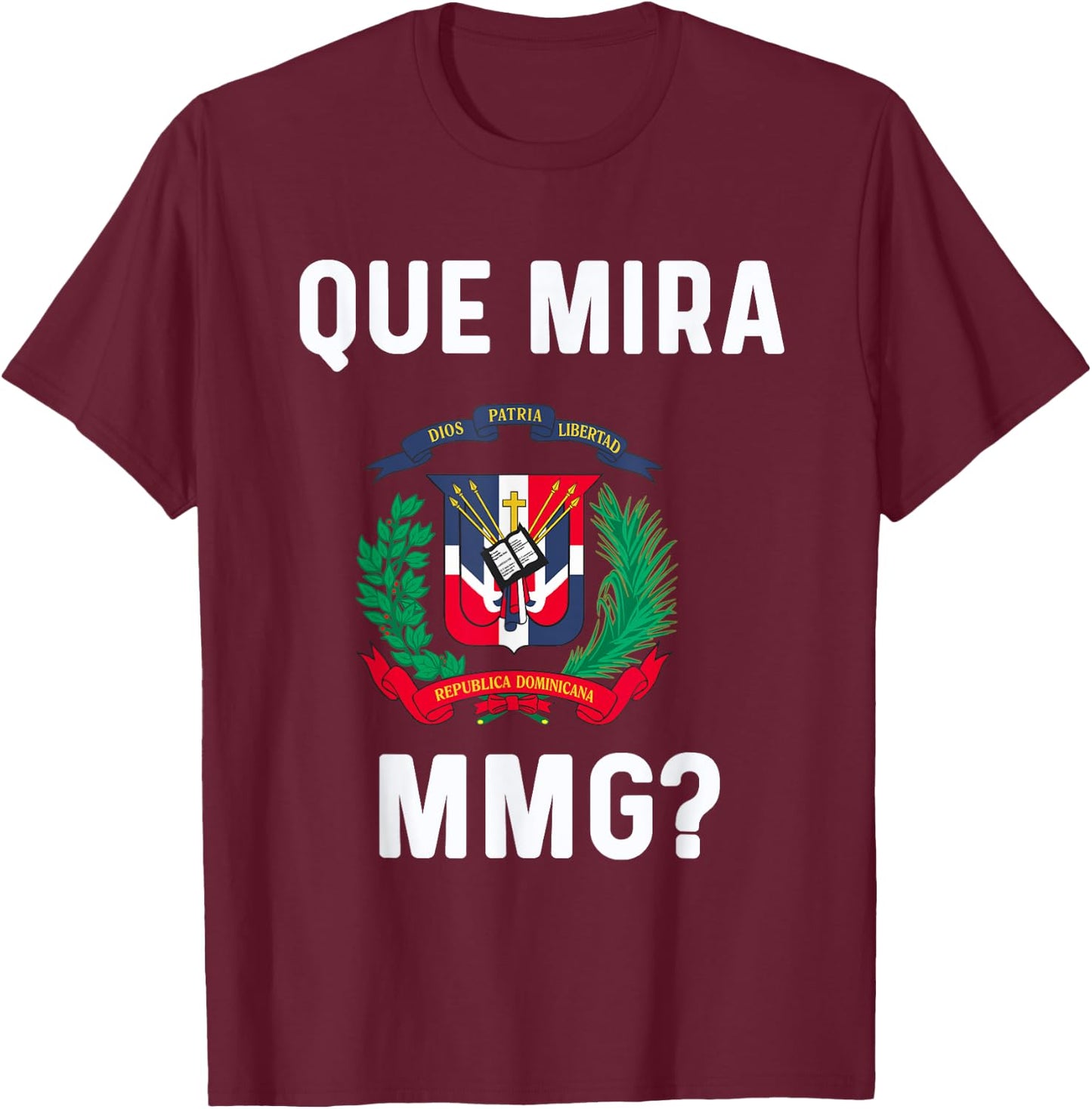 Dominicana Flag RD Dominican Republic Slang RD Quote KLK T-Shirt - T-Shirt | Maroon