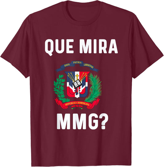 Dominicana Flag RD Dominican Republic Slang RD Quote KLK T-Shirt - T-Shirt | Maroon