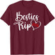 Besties Trip 2026 Heart Vacation Best Friend Night Out T-Shirt - T-Shirt | Maroon