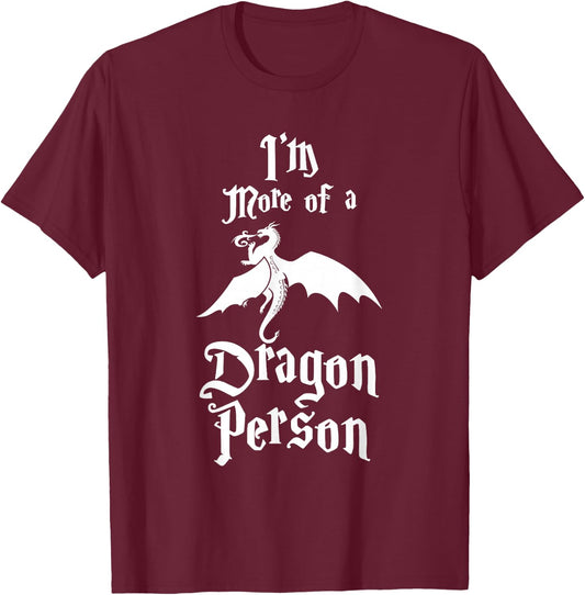 Ich bin eher EIN Drache Funny Gift Fun T-Shirt - T-Shirt | Maroon