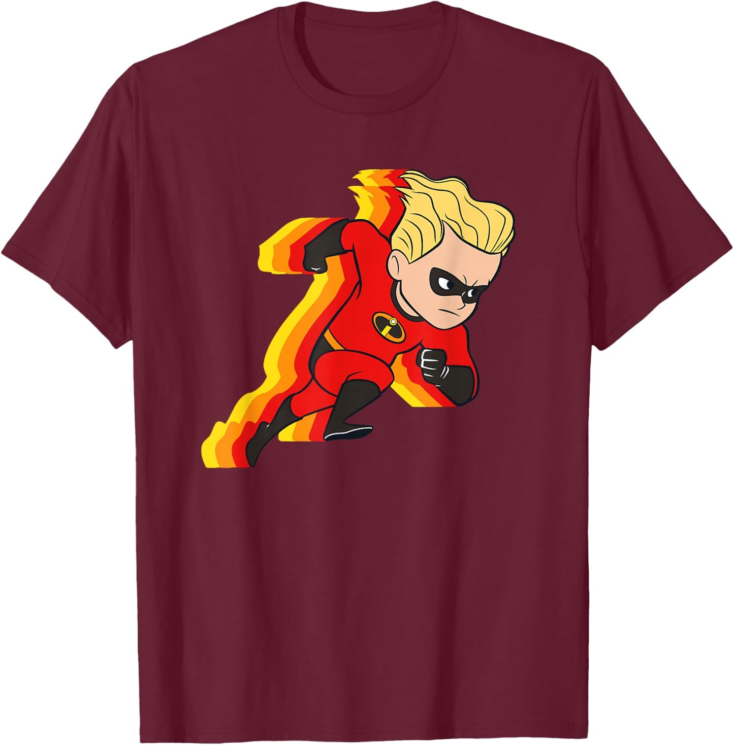Disney Pixar Incredibles Dash Parr Running T-Shirt - T-Shirt | Maroon