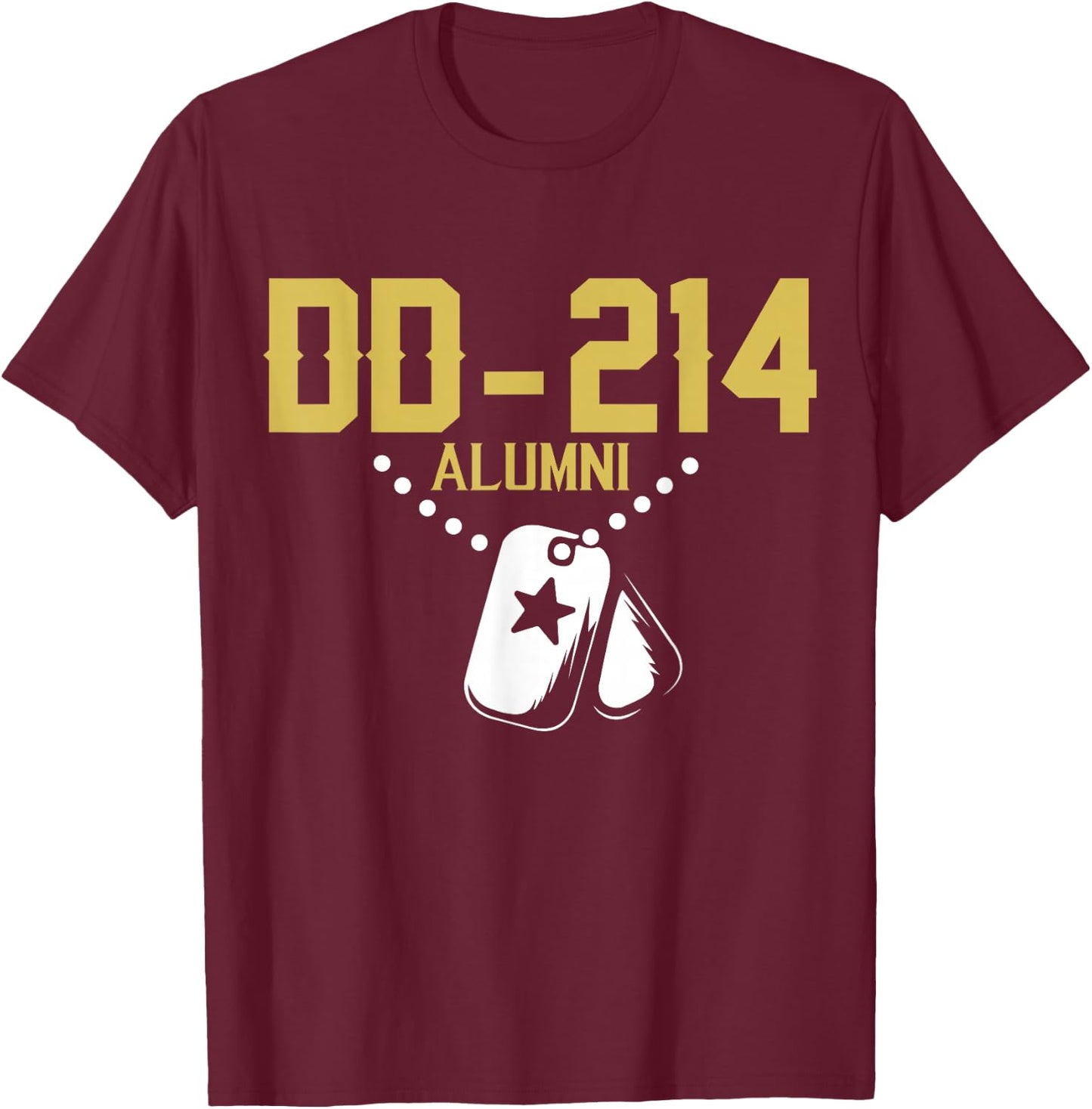 DD-214 US Army Alumni Vintage T-Shirt - T-Shirt | Maroon
