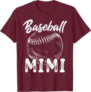 Baseball Mimi Family Matching Players Team Nana T-Shirt - T-Shirt | Maroon