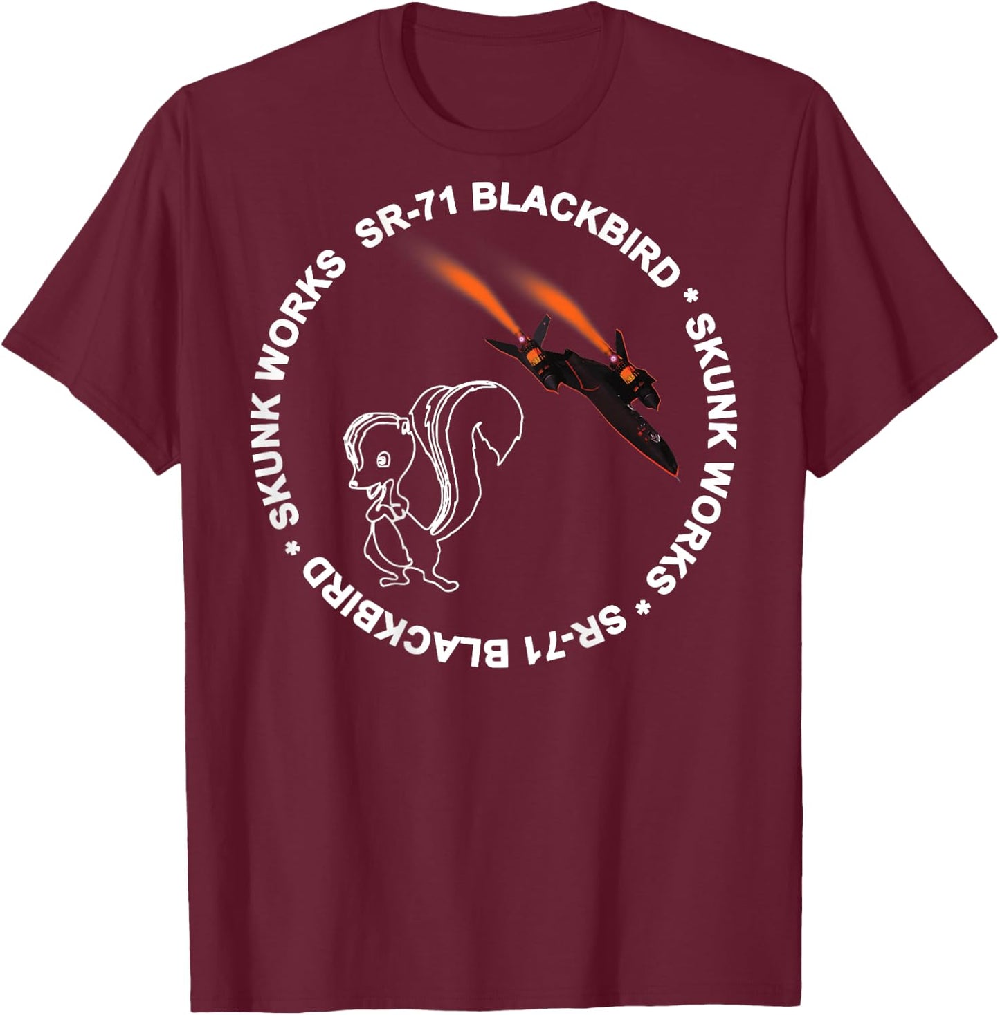 SR-71 Blackbird T-Shirt - T-Shirt | Maroon