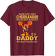 Behind Every Great Cheerleader Is A Daddy Father's Day T-Shirt - T-Shirt | Maroon