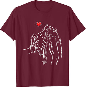 Proboscis Monkey Long-Nosed Monkey T-Shirt - T-Shirt | Maroon